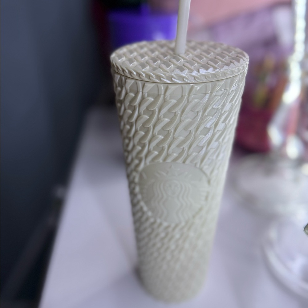 Starbucks Cream cableknit Tumbler